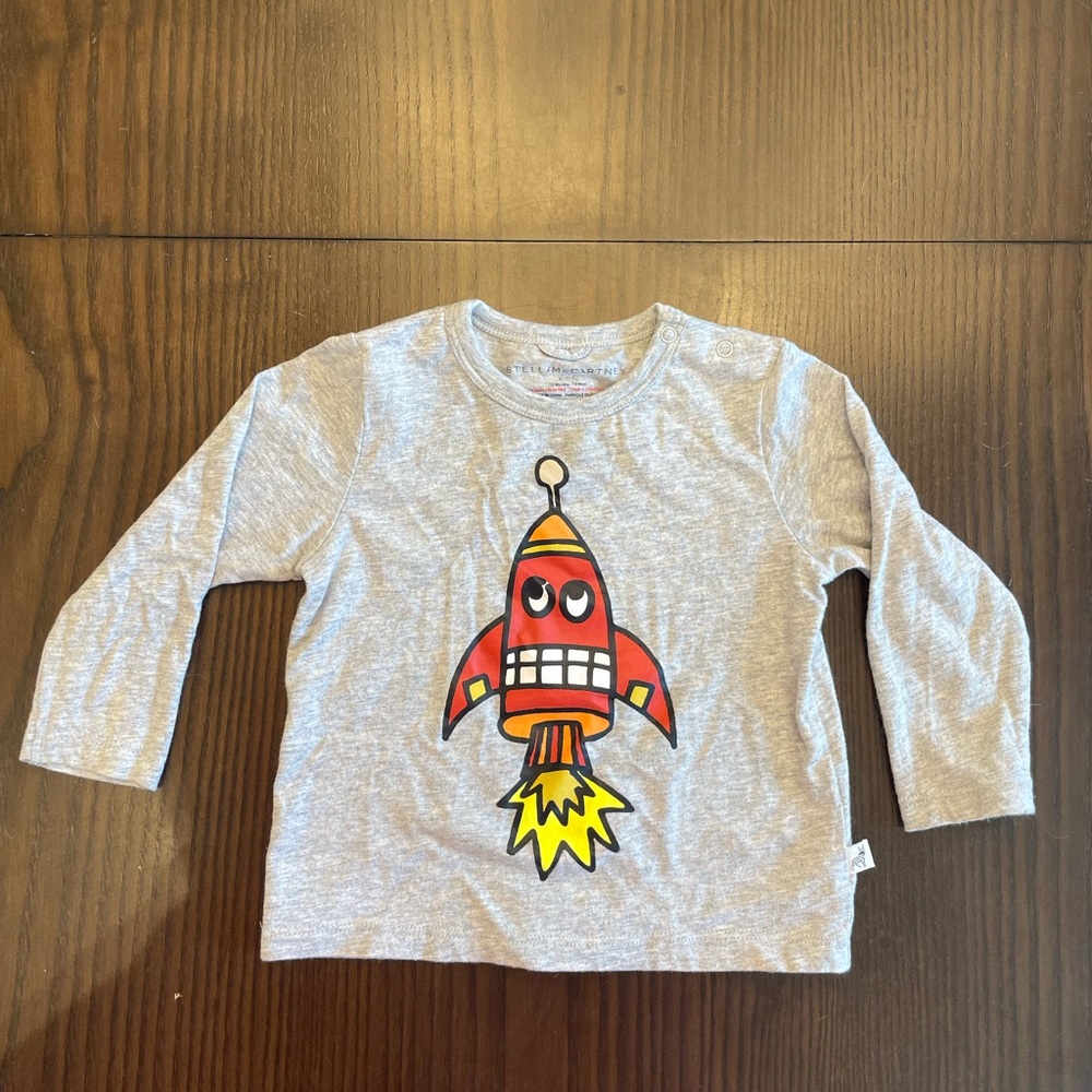 Stella McCartney Kids rocket long sleeve tshirt
